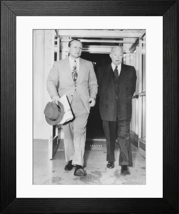 Framed Print : President Eisenhower with Republican Senate Majority leader William F. Knowland of California. Oct. 28, 1953 (CSU_2015_7_360) Framed Print : President Eisenhower with Republican Senate Majority leader William F. Knowland of California. Oct. 28, 1953 (CSU_2015_7_360)
