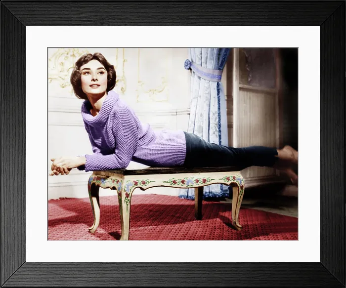 Framed Print : LOVE IN THE AFTERNOON, Audrey Hepburn, 1957