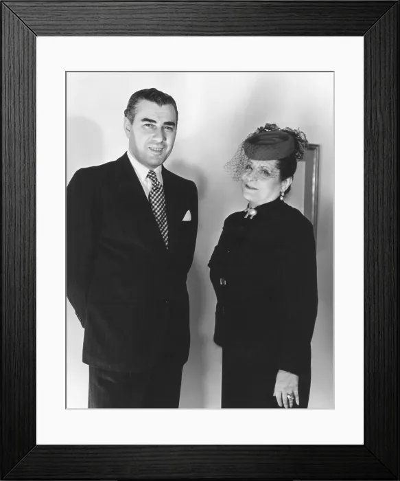 Framed Print : Helena Rubenstein married Prince Artchil Gourielli-Tchkonia, in 1938. He was 23 years younger than his 55 year old bride. (CSU_2015_11_1278) Framed Print : Helena Rubenstein married Prince Artchil Gourielli-Tchkonia, in 1938. He was 23 years younger than his 55 year old bride. (CSU_2015_11_1278)