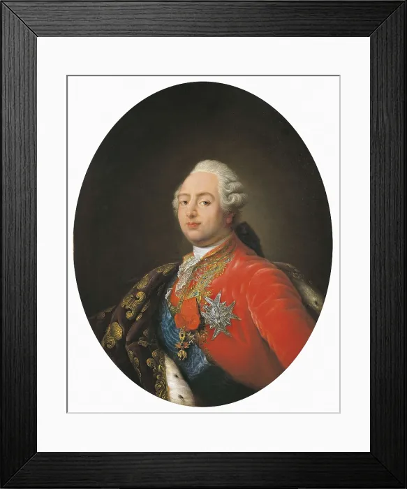 Framed Print : CALLET, Antoine Franois (1741-1823). Portrait of Louis XVI. 1786. Rococo. Oil on canvas. FRANCE. Paris. Muse Carnavalet (Carnavalet Museum)