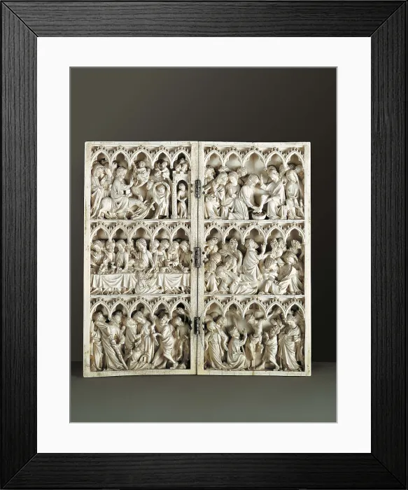 Framed Print : AISA / Everett Collection The Passion Diptych. s.XIV