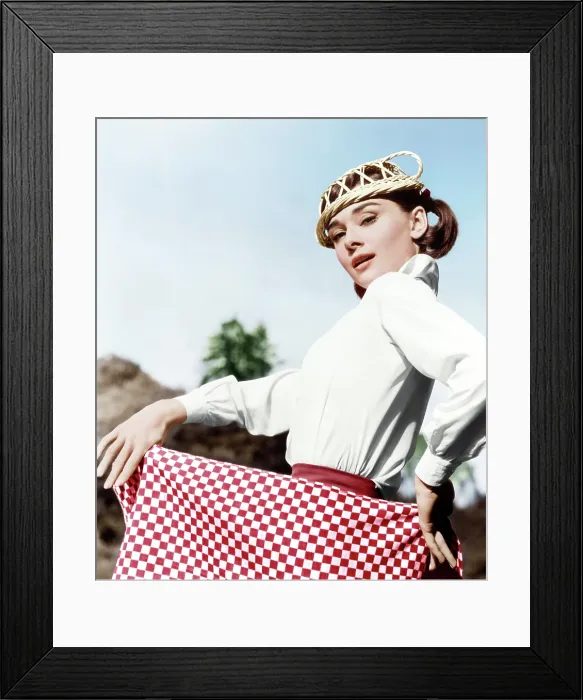 Framed Print : LOVE IN THE AFTERNOON, Audrey Hepburn, 1957 Framed Print : LOVE IN THE AFTERNOON, Audrey Hepburn, 1957