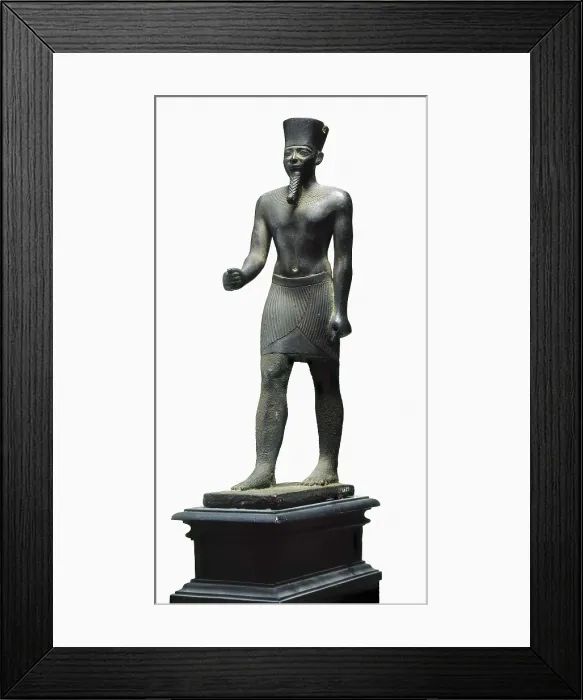 Framed Print : Divinity statuette. 6th c. - 3rd c. BC. Egyptian art. New Kingdom. Sculpture on bronze. SPAIN. Madrid. National Museum of Archaeology. AISA / Everett Collection**US SALES ONLY** Framed Print : Divinity statuette. 6th c. - 3rd c. BC. Egyptian art. New Kingdom. Sculpture on bronze. SPAIN. Madrid. National Museum of Archaeology. AISA / Everett Collection**US SALES ONLY**