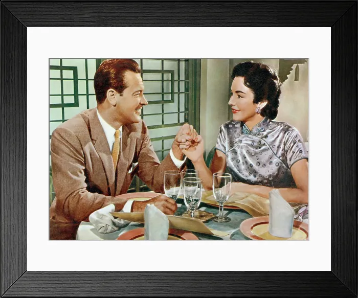 Framed Print : LOVE IS A MANY-SPLENDORED THING, William Holden, Jennifer Jones, 1955, TM & Copyright (c) 20th Century Fox Film Corp. / courtesy Everett Collection