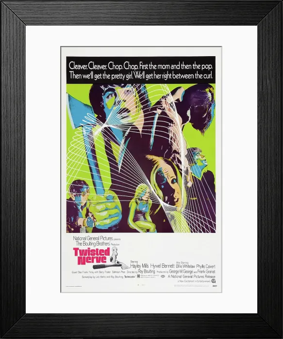 Framed Print : TWISTED NERVE, US poster art, 1968 Framed Print : TWISTED NERVE, US poster art, 1968