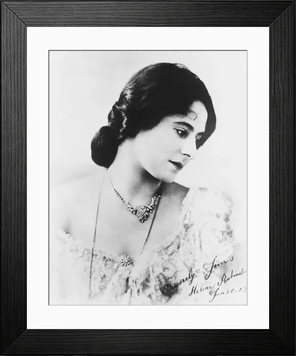 Framed Print : Madame Helena Rubenstein, autographed photograph. Dated January 20, 1905, when she was at the height of her early career in Australia Framed Print : Madame Helena Rubenstein, autographed photograph. Dated January 20, 1905, when she was at the height of her early career in Australia