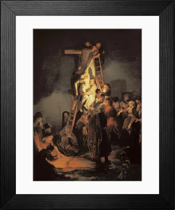Framed Print : REMBRANDT, Harmenszoon van Rijn, called (1606-1669). Descent from the Cross. 1634. Baroque art. Oil on canvas. RUSSIA. Saint Petersburg. State Hermitage Museum Framed Print : REMBRANDT, Harmenszoon van Rijn, called (1606-1669). Descent from the Cross. 1634. Baroque art. Oil on canvas. RUSSIA. Saint Petersburg. State Hermitage Museum