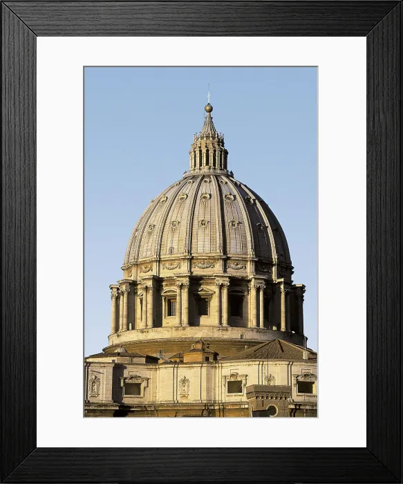 Framed Print : Saint Peter's Basilica. VATICAN CITY. Saint Peter's Basilica. The Vatican  /  Basilica of St.Peter's  /  Interior of Dome. Renaissance art. Cinquecento. Architecture