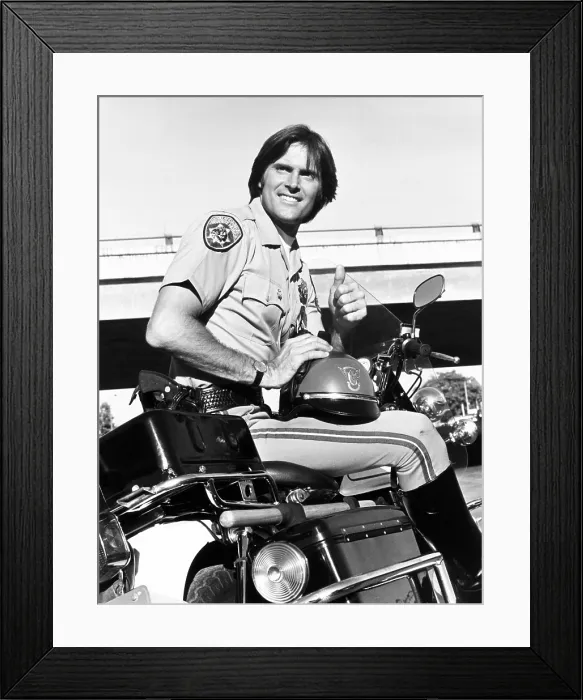 Framed Print : Bruce Jenner stared as officer Steve McLeish