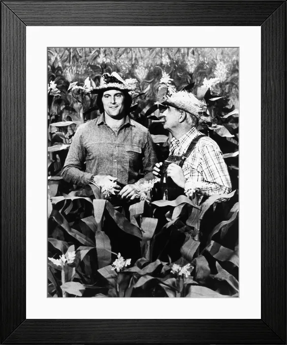 Framed Print : Olympic Champion turned entertainer, Bruce Jenner appears on Hee Haw