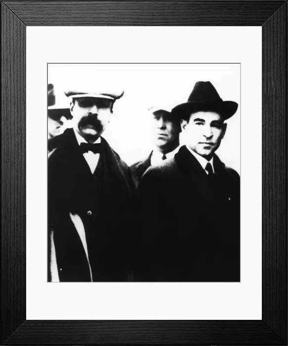Framed Print : The last public appearance in 1927 of the Sacco and Vanzetti