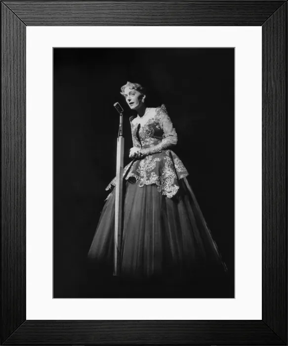 Framed Print : Christine Jorgensen, as she appeared at the opening of her theatrical engagement, Los Angeles. May 9, 1953