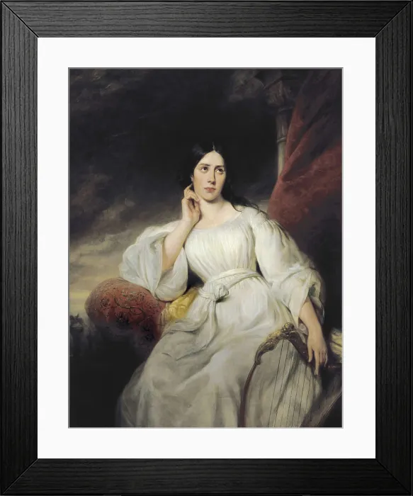 Framed Print : DECAISNE, Henri (1799-1852). Maria Felicita Garcia, La Malibran. 1st half 19th c. Romanticism. Oil on canvas. FRANCE. Paris. Muse Carnavalet (Carnavalet Museum)
