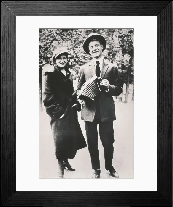 Framed Print : ESENIN, Serguei Aleksandrovich (1895-1925). Esenin with his sister Ekaterina. AISA / Everett Collection**US SALES ONLY** Framed Print : ESENIN, Serguei Aleksandrovich (1895-1925). Esenin with his sister Ekaterina. AISA / Everett Collection**US SALES ONLY**