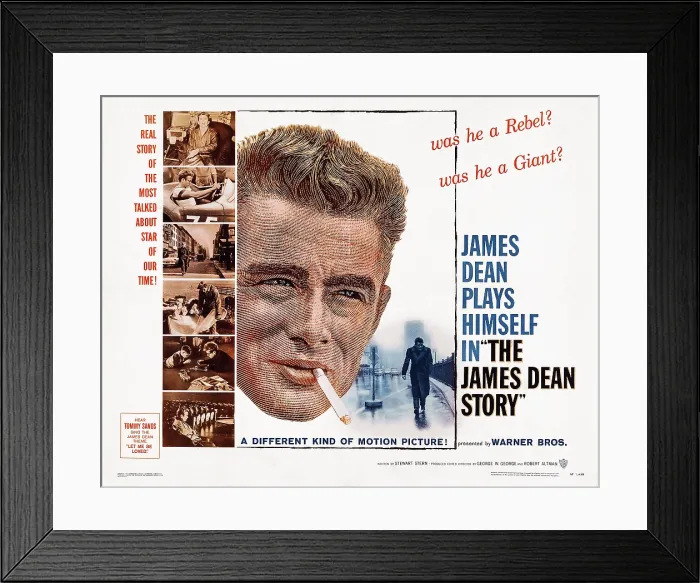 Framed Print : THE JAMES DEAN STORY, US poster art, James Dean, 1957