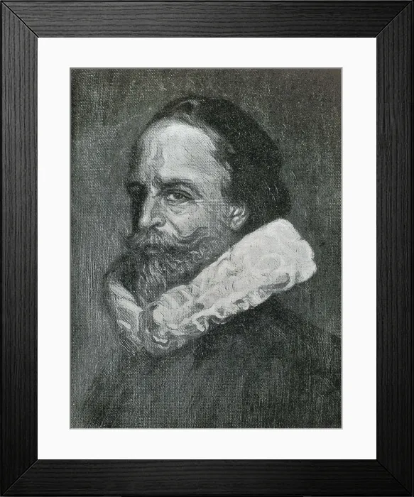 Framed Print : CERVANTES SAAVEDRA, Miguel de (1547-1616). Painting. AISA / Everett Collection**US SALES ONLY**