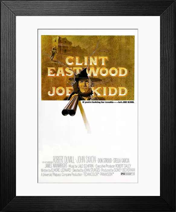 Framed Print : JOE KIDD, Clint Eastwood, 1972