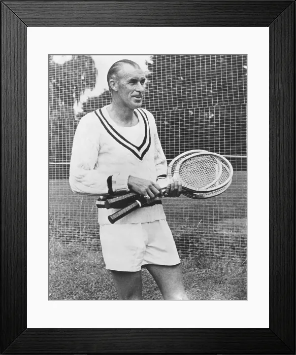Framed Print : Bill Tilden, former Tennis Champion, ca. 1951. He was isolated from former friends and associates after his two imprisonments on homosexual related morals charges