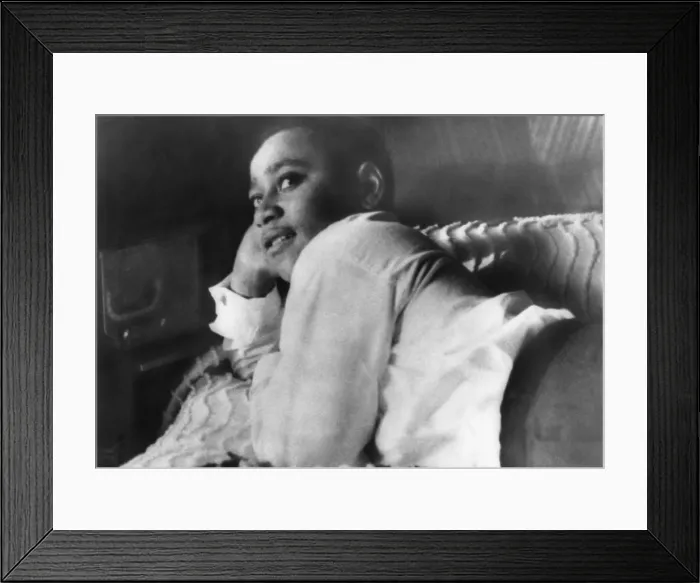 Framed Print : Emmett Till lying on his bed in his Chicago home in 1955 Framed Print : Emmett Till lying on his bed in his Chicago home in 1955