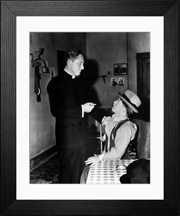Framed Print : BOYS TOWN, Spencer Tracy, Mickey Rooney, 1938