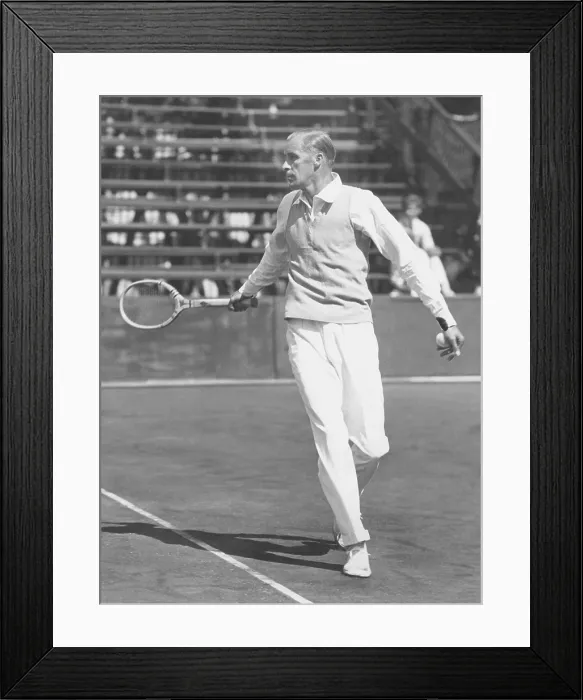 Framed Print : Bill Tilden, at the opening of the U.S. Pro Tennis Championship Tournament. South Shore Country Club, Chicago. July 28, 1932 Framed Print : Bill Tilden, at the opening of the U.S. Pro Tennis Championship Tournament. South Shore Country Club, Chicago. July 28, 1932