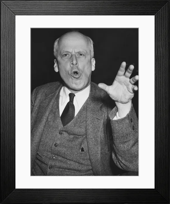 Framed Print : Socialist Norman Thomas before the House Foreign Affairs Committee, Jan. 22, 1941. Thomas testified that the Lend Lease Bill would give President Roosevelt too much power