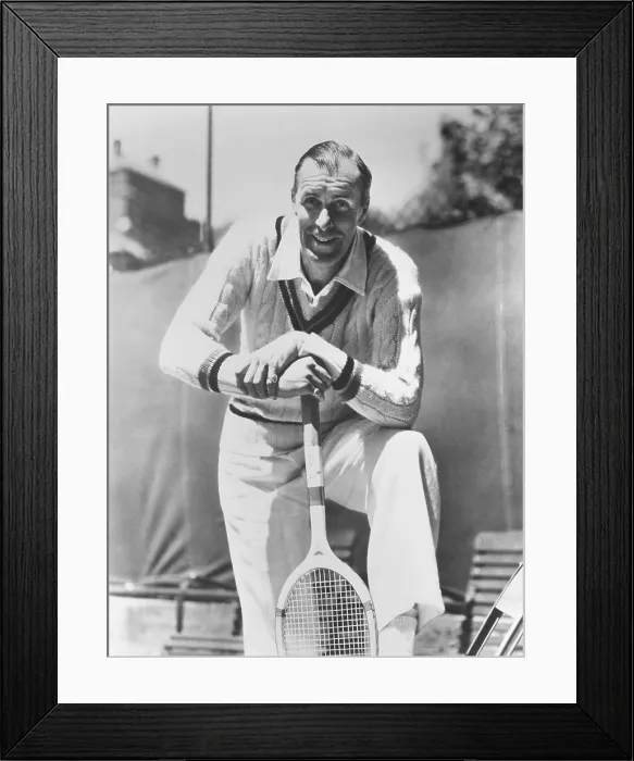 Framed Print : Bill Tilden, former Tennis Champion, ca. 1940. As he phased out of competitive play, he coached and gave private lessons at country clubs in Los Angeles. (CSU_2015_11_1331)
