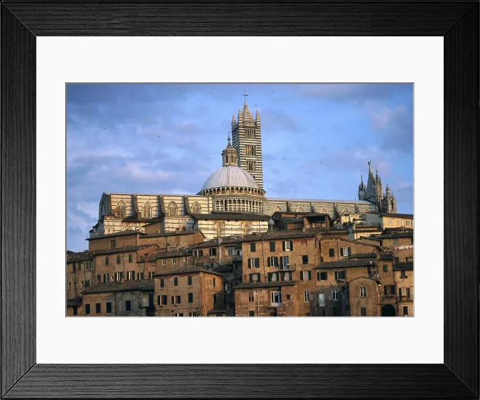 Framed Print : Duomo di Siena. 1150-1380. ITALY. Siena. Cathedral. Cathedral or Duomo and surrounding buildings. AISA / Everett Collection**US SALES ONLY**