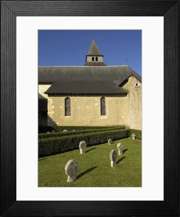 Framed Print : FRANCE. Church and cemetery. AISA / Everett Collection**US SALES ONLY**