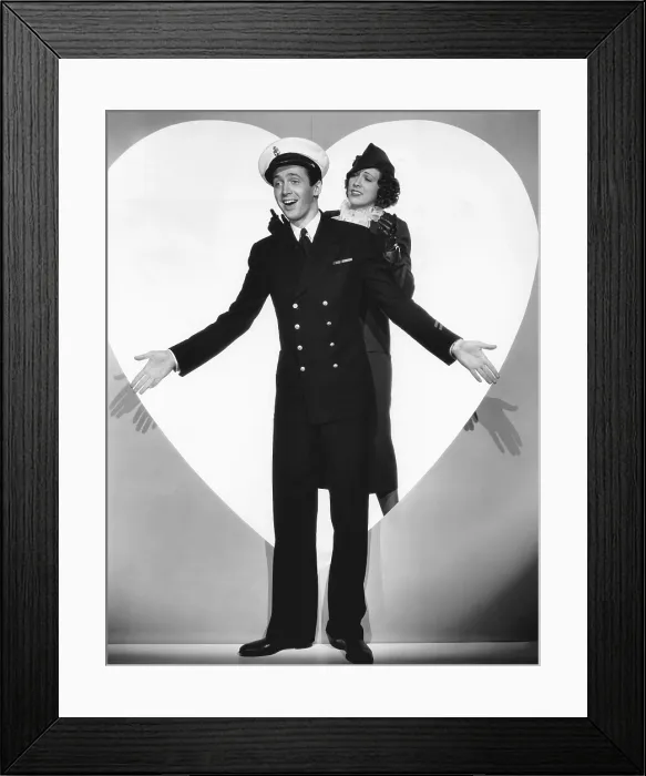 Framed Print : BORN TO DANCE, from left: James Stewart, Eleanor Powell, 1936