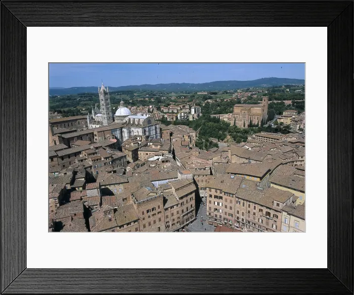 Framed Print : ITALY. Siena. View of the city from the tower of Palazzo Publico. AISA / Everett Collection**US SALES ONLY**