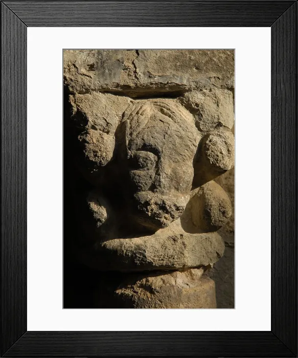 Framed Print : SPAIN. CATALONIA. Castell de Mur. Conca de Tremp. Cloister of the Collegiate Church of Santa Mara de Mur (11th c.). Romanesque art. AISA / Everett Collection**US SALES ONLY**