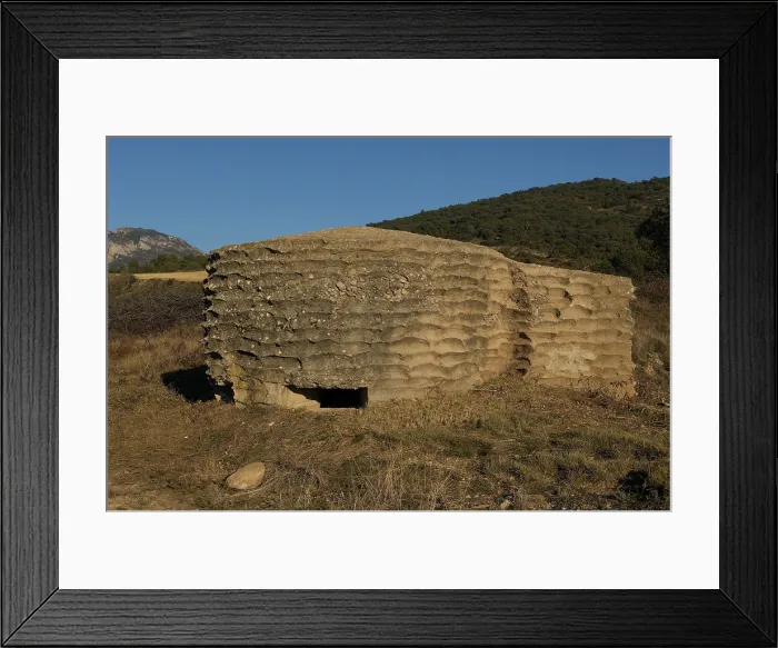 Framed Print : SPAIN. LLEIDA. Pallars Juss. Conca de Tremp. Bunker of the Civil War near Isona. AISA / Everett Collection**US SALES ONLY**
