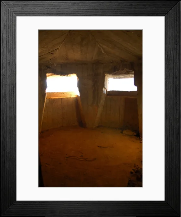 Framed Print : SPAIN. LLEIDA. Pallars Juss. Conca de Tremp. Bunker of the Civil War in Conques area. AISA / Everett Collection**US SALES ONLY**