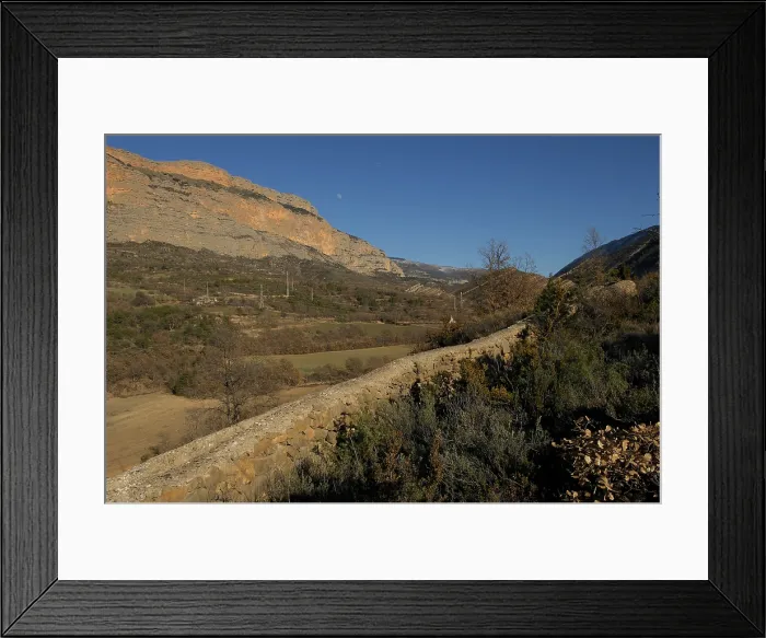 Framed Print : SPAIN. LLEIDA. Pallars Juss. Conca de Tremp. Trenches of the Civil War in the area of Vilanoveta. AISA / Everett Collection**US SALES ONLY**