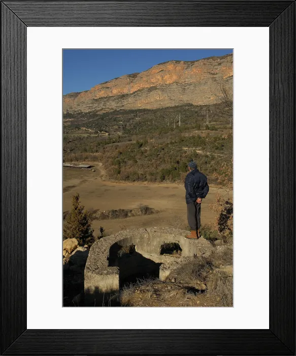 Framed Print : SPAIN. LLEIDA. Pallars Juss. Conca de Tremp. Bunker of the Civil War in the area of Vilanoveta. AISA / Everett Collection**US SALES ONLY**