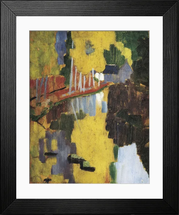 Framed Print : SRUSIER, Paul (1864-1927). The Talisman, or The Swallow-hole in the Bois d'Amour, Pont-Aven (Le talisman). 1888. The Swallow-hole in the Bois d'Amour, Pont-Aven Framed Print : SRUSIER, Paul (1864-1927). The Talisman, or The Swallow-hole in the Bois d'Amour, Pont-Aven (Le talisman). 1888. The Swallow-hole in the Bois d'Amour, Pont-Aven