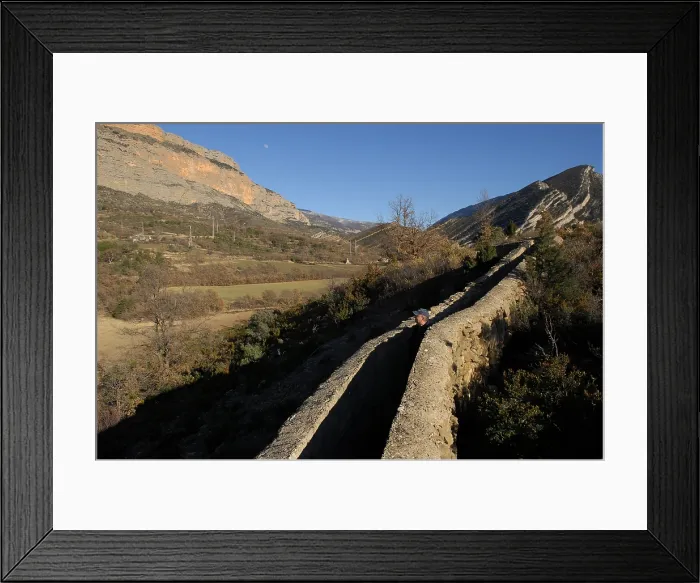 Framed Print : SPAIN. LLEIDA. Pallars Juss. Conca de Tremp. Trench of the Civil War in the area of Vilanoveta. AISA / Everett Collection**US SALES ONLY**