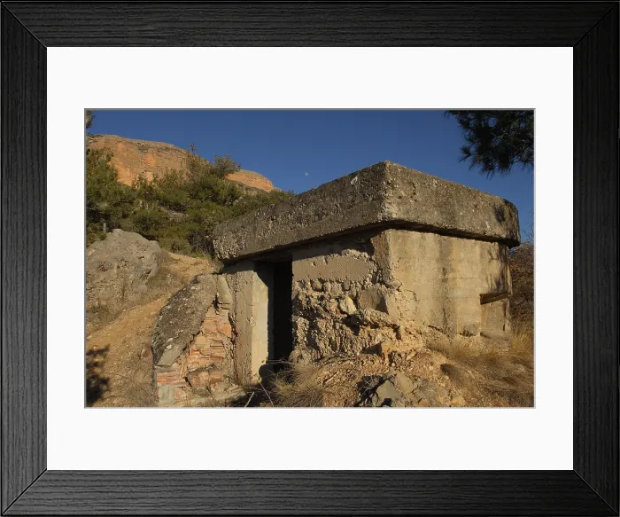 Framed Print : SPAIN. LLEIDA. Pallars Juss. Conca de Tremp. Bunker of the Civil War in the area of Vilanoveta. AISA / Everett Collection**US SALES ONLY** Framed Print : SPAIN. LLEIDA. Pallars Juss. Conca de Tremp. Bunker of the Civil War in the area of Vilanoveta. AISA / Everett Collection**US SALES ONLY**