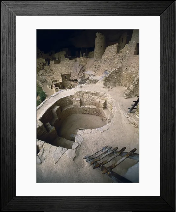 Framed Print : UNITED STATES OF AMERICA. COLORADO. Mesa Verde National Park. Cliff Palace in Chapin Mesa. Building of the Indio mor Anazasi Indians (c. 600 AD) Framed Print : UNITED STATES OF AMERICA. COLORADO. Mesa Verde National Park. Cliff Palace in Chapin Mesa. Building of the Indio mor Anazasi Indians (c. 600 AD)