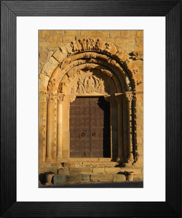 Framed Print : SPAIN. Isona. Church of Santa Maria of Covet. Church of Santa Mara de Covet. Faade. Romanesque art. Architecture. AISA / Everett Collection**US SALES ONLY**