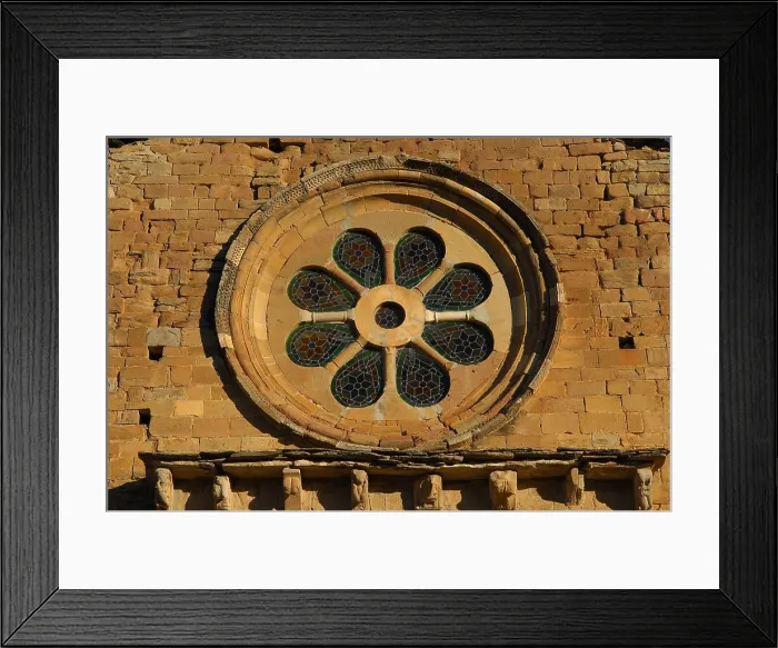 Framed Print : SPAIN. Isona. Church of Santa Maria of Covet. Church of Santa Mara de Covet. Rose window. Romanesque art. Architecture. AISA / Everett Collection**US SALES ONLY** Framed Print : SPAIN. Isona. Church of Santa Maria of Covet. Church of Santa Mara de Covet. Rose window. Romanesque art. Architecture. AISA / Everett Collection**US SALES ONLY**