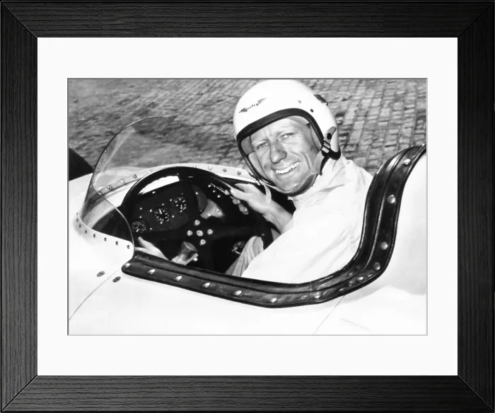 Framed Print : Jack McGrath was the fastest qualifier, for the 1955 Indianapolis 500. During the race on May 30, 1955 his engine failed on lap 54. Months later, on Nov