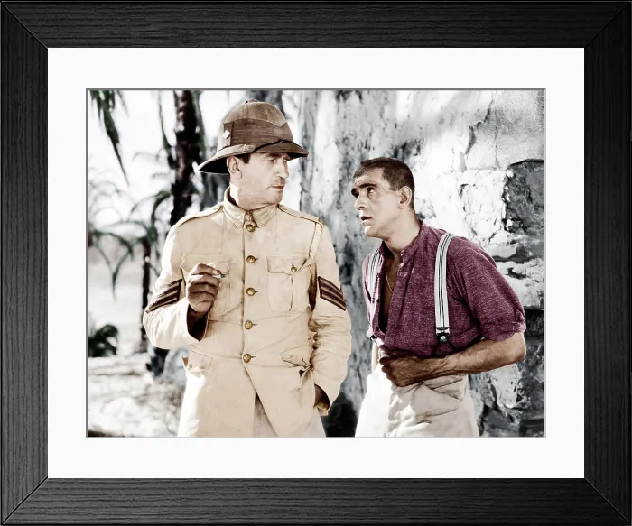 Framed Print : THE LOST PATROL, from left: Victor McLaglen, Boris Karloff, 1934 Framed Print : THE LOST PATROL, from left: Victor McLaglen, Boris Karloff, 1934