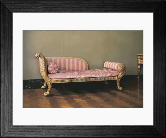 Framed Print : Couch from Gillow House, 1805. Furniture. UNITED KINGDOM. London. Victoria and Albert Museum. AISA / Everett Collection**US SALES ONLY** Framed Print : Couch from Gillow House, 1805. Furniture. UNITED KINGDOM. London. Victoria and Albert Museum. AISA / Everett Collection**US SALES ONLY**