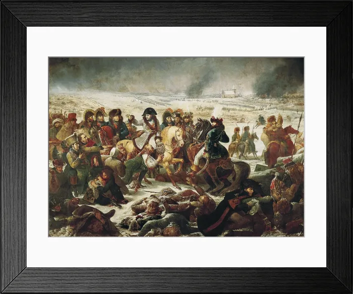 Framed Print : GROS, Antoine Jean, Baron (1771-1835). Napoleon on the Battle Field of Eylau, 9th February 1807. 1808. Romanticism. Oil on canvas. FRANCE. Paris. Louvre Museum