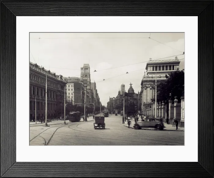 Framed Print : SPAIN. Madrid. Spain. Second Republic (1931-1936). Madrid. Alcal Street (1931). AISA / Everett Collection**US SALES ONLY**
