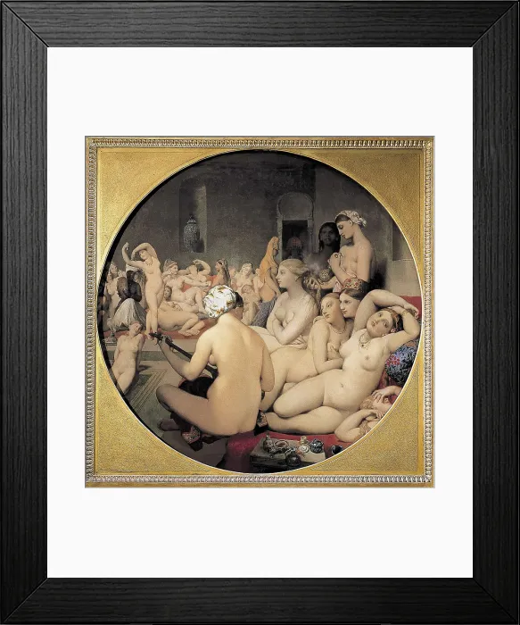 Framed Print : INGRES, Jean-Auguste-Dominique (1780-1867). The Turkish Bath. 1862. Classicism. Oil on canvas. FRANCE. Paris. Louvre Museum. AISA / Everett Collection**US SALES ONLY**