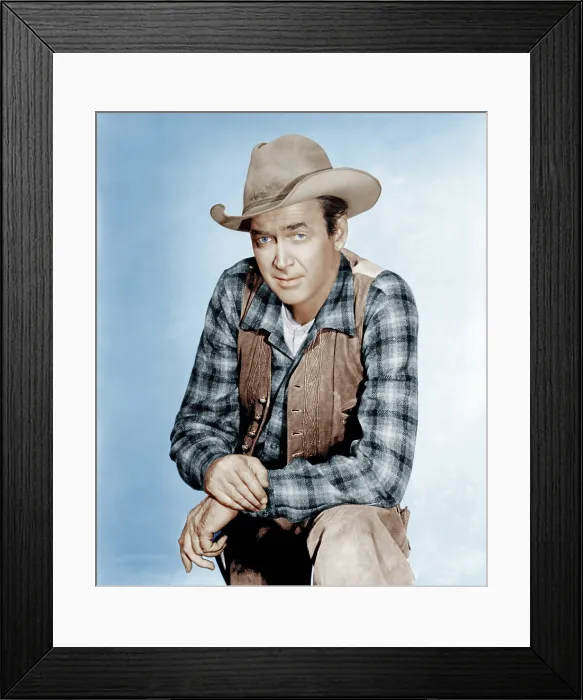Framed Print : TWO RODE TOGETHER, James Stewart, 1961