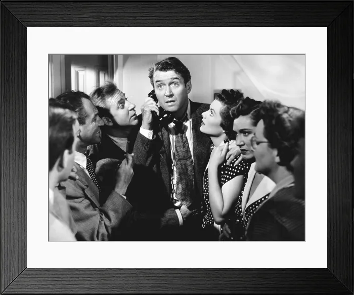 Framed Print : THE JACKPOT, rear from left: Robert Gist, James Stewart, Barbara Hale, 1950, TM & Copyright 20th Century Fox Film Corp. / courtesy Everett Collection